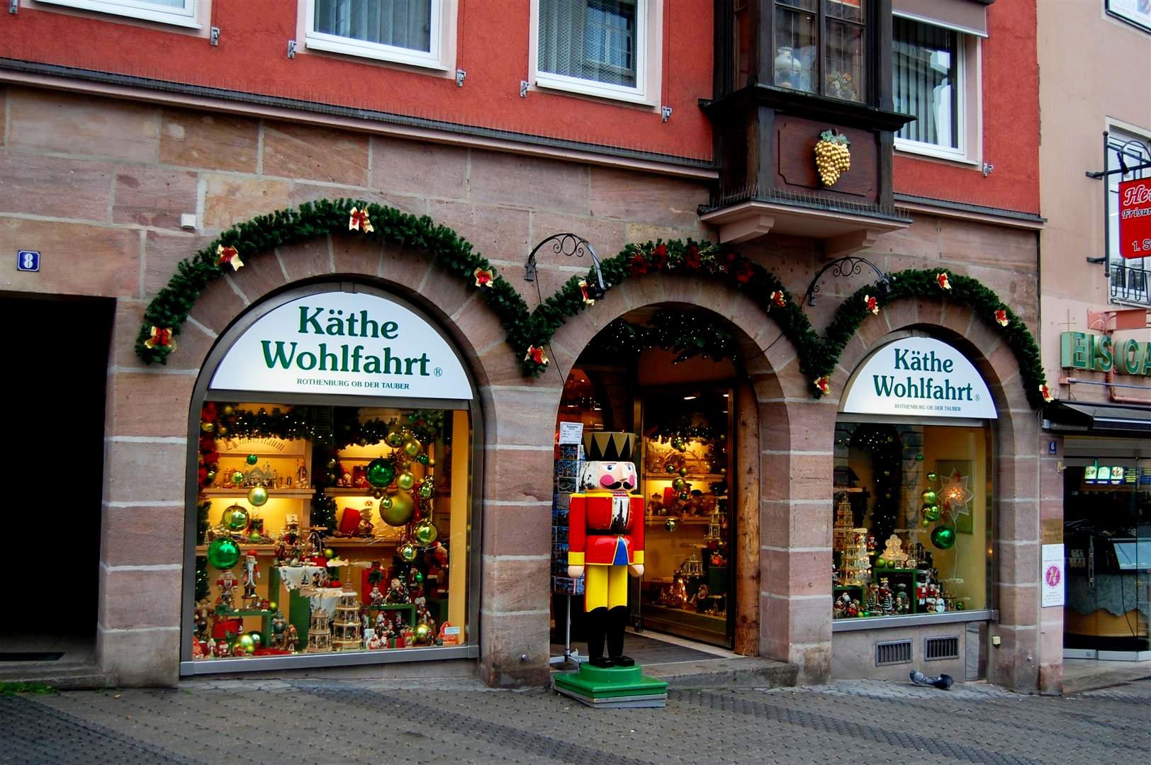 Магазин рождественских игрушек в Нюрнберге (Käthe Wohlfahrt Nürnberg)